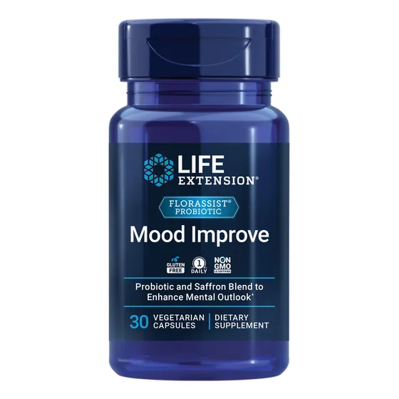 Probiótico Supplement Life Extension Florassist Mood 30 Cáps
