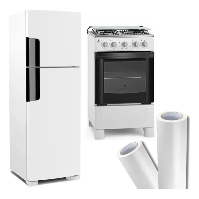 Papel Adesivo Envelopar Geladeira Fogão Prata Tipo Inox 3mt