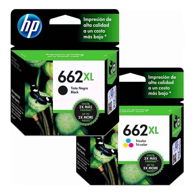 Dúo Cartuchos De Tinta  Hp 662xl Original Negro/tricolor Alt