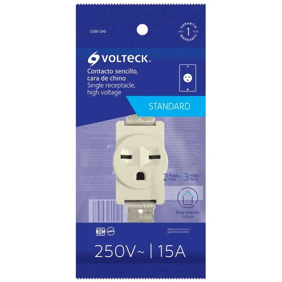 Contacto Sencillo Cara De Chino Línea Standard Volteck