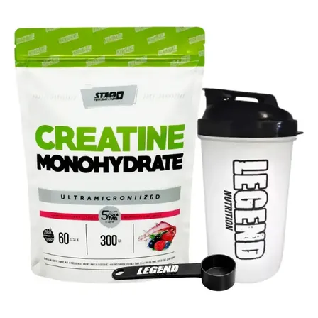 Creatina Star Nutrition Legend Nutrition Monohydrate en polvo sabor Frutos rojos x 300g 2 un