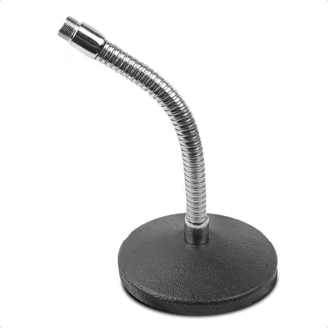 Pie De Microfono Mesa Profesional Cuello Ganso Base Pesada