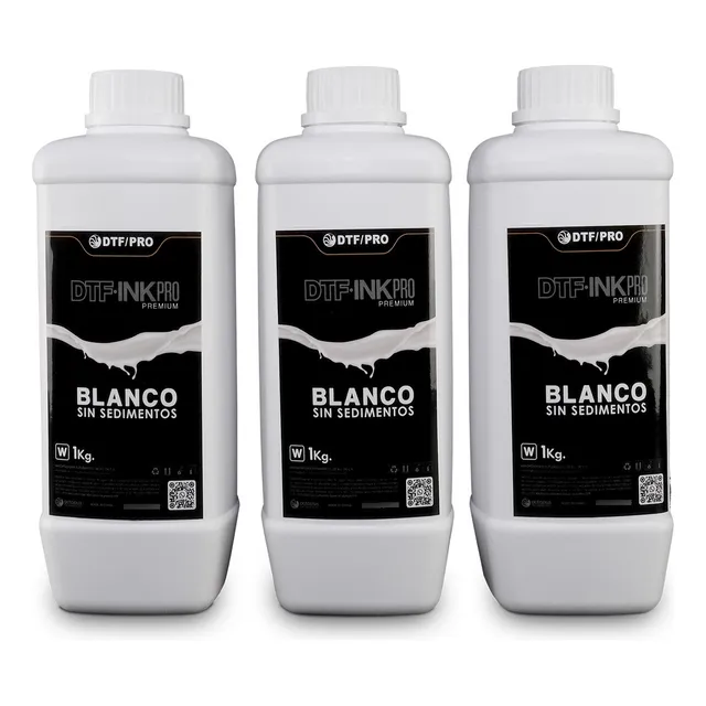 3kl Tinta Dtf Blanca Sin Sedimentos Para Cabezales Epson Dtf