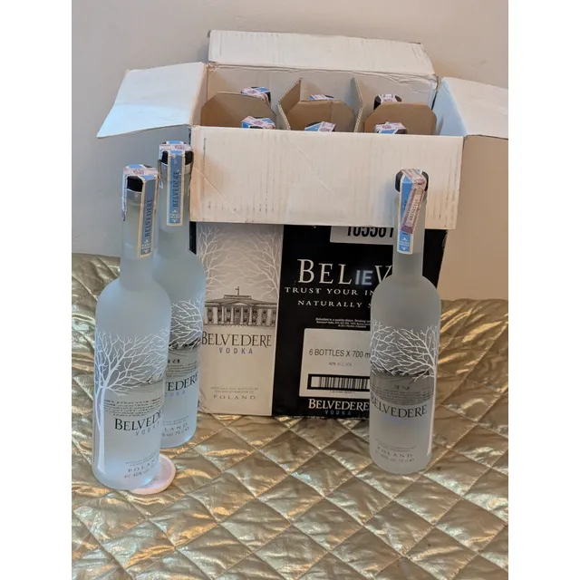 Caja De 6 (o 6 Unidades) De Vodka Beldevere 0,7 L
