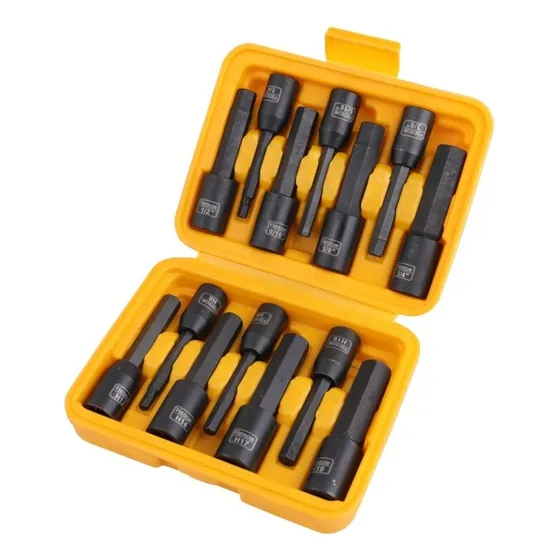 Kit Dados Allen De Impacto En Pulgadas Y Milimetricas 14pzs