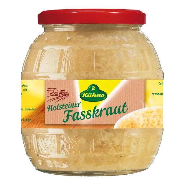 Conserva Chucrute Tradicional De Repolho Kuhne Vegan 810g