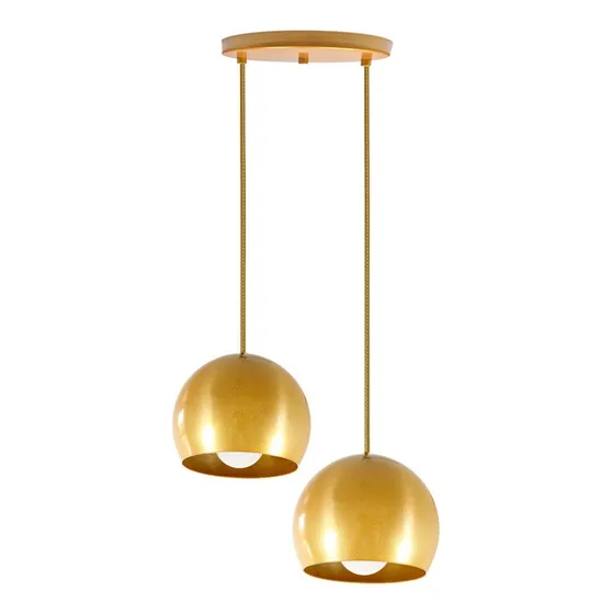 Luminária Pendente Lua 15 Cm Duplo Mesa Quarto Escada Sala