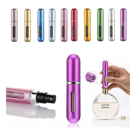 Pack X 5  Mini Perfumeros Portátil Recargable 5ml Atomizador