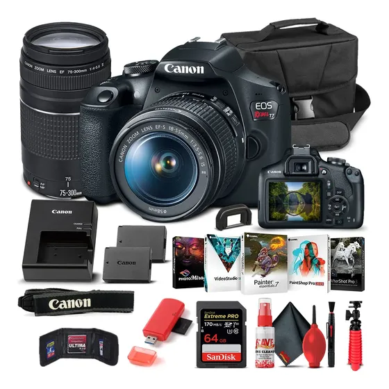 Canon Eos Rebel T7 Dslr Camera With 18-55mm Lens