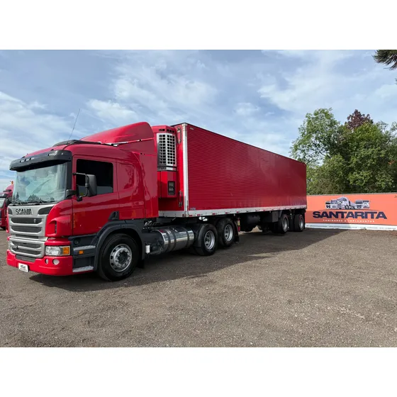 Scania P 360 2013 + Carreta Frigorífica 2 Eixos Randon 2000