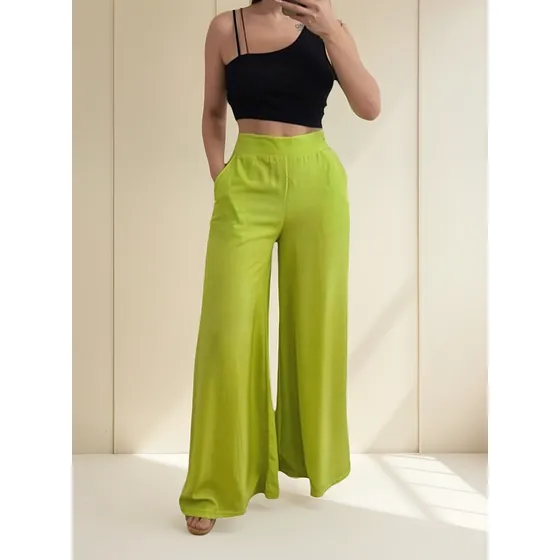 Pantalón Super Oxford Pata D Elefante Colores Super Modernos
