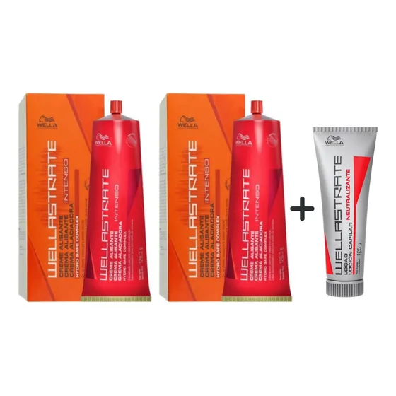 Kit 02 Alisante Wellastrate Intenso+01 Neutralizante 125g