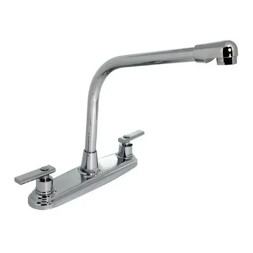 Llave Mezcladora P/fregadero C/ Maneral Cromo Rugo 8-id