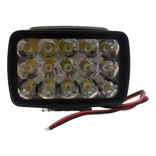 Faro Led Cuadrado 15 Led 15 W Para Moto Carro Vehiculos
