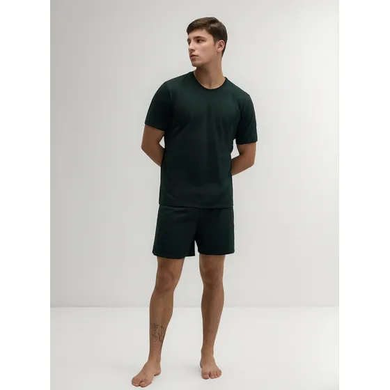Pijama Hering Curto Verão Masculino Comfort Algodão Pima