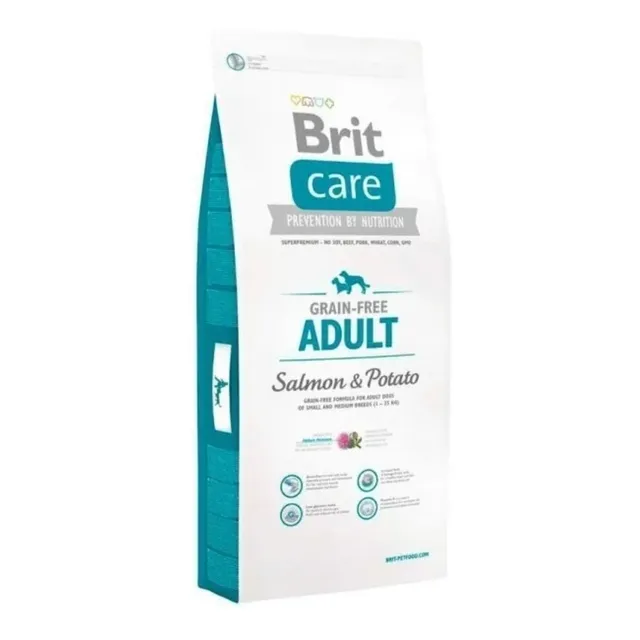 Alimento Brit Brit Care Salmon Adult para perro adulto de raza pequeña y mediana sabor salmón en bolsa de 12kg