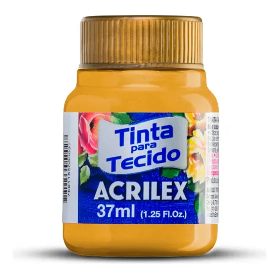 Pintura Textil Para Tela Acrilex 37ml Colores Metalizados