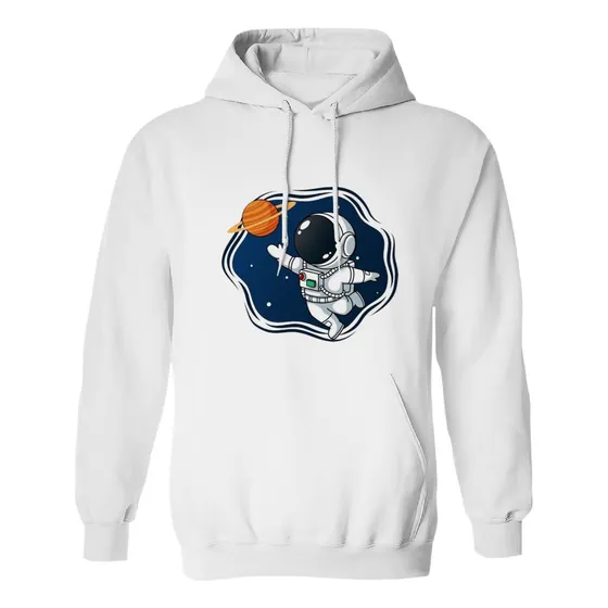 Sudadera Con Gorro Astronauta Y Saturno