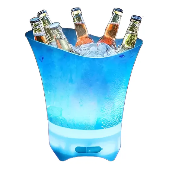 Hielera Con Parlante Bluetooh Y Luz Led De 5litros
