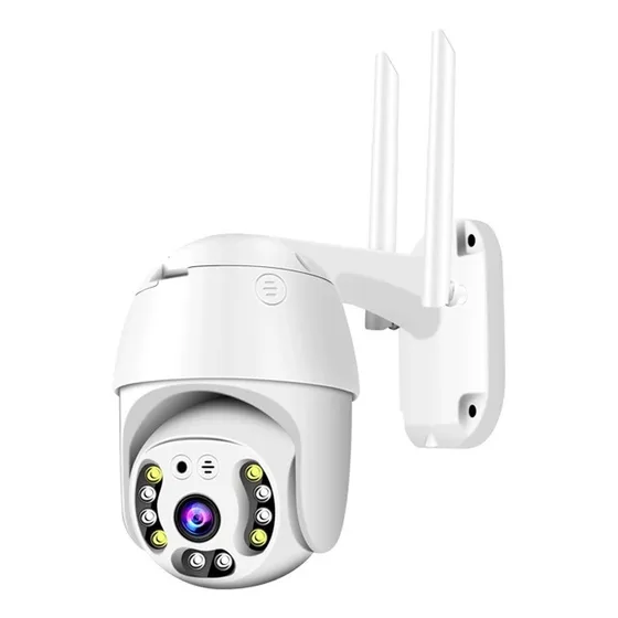 Cámara De Seguridad Wifi App Icsee 3mp Con Alarma P/exterior