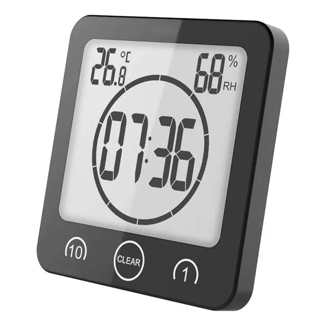 Reloj De Pared Digital, Reloj De Baño Con Cronómetro