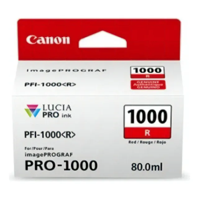 Tinta Canon Pfi-1000 R Lucia Pro Rojo Ink Tank