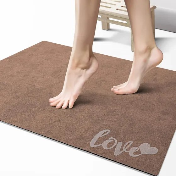 Alfombra De Baño Finas De Secado Rápido, 31  X 20 , Lavables