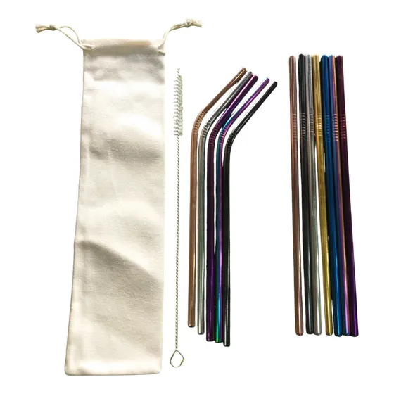 Pitillos Acero Inoxidable Set 14 Pcs Surti (adorno Opcional)