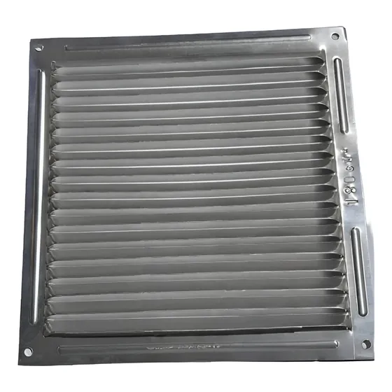 Orfesa Rejilla Ventilacion Plana Aluminio 20x20 Cm