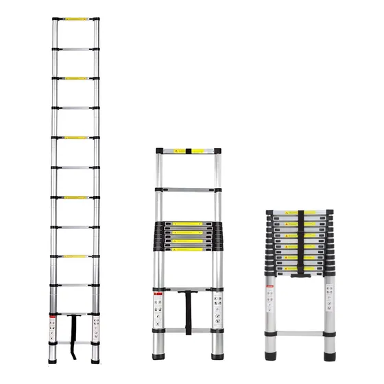 Escalera Telescopica De Aluminio Plegable 4.7 M 12 Escalones