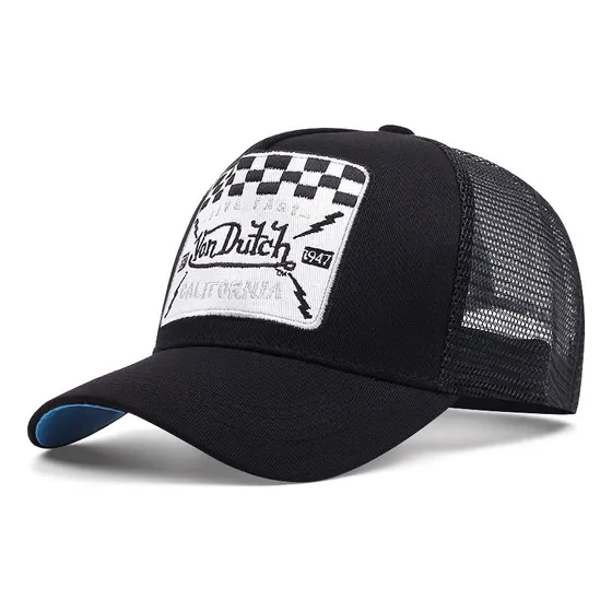 Von Gorra De Béisbol Letra De Malla Bordada Holandés