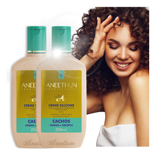 Kit 2 Creme De Silicone Cachos Aneethun Kit 2 Creme De Silicone Cachos Aneethun
