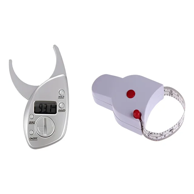 Adipometro Digital Medidor De Grasa Corporal + Cinta Métrica