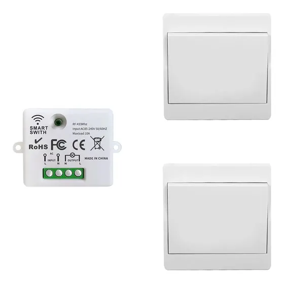Smart Kit De Interruptor Luz Inalámbrico No Requiere Batería