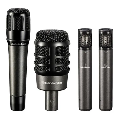 Kit de 4 micrófonos Audio Technica Atm Drum 4 Atm 250 Atm 650 2 Atm 450