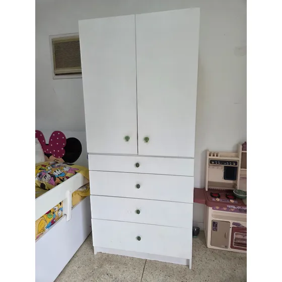 Closet Armario Infantil Bebe Niños 2 Puertas 5 Gavetas Usado