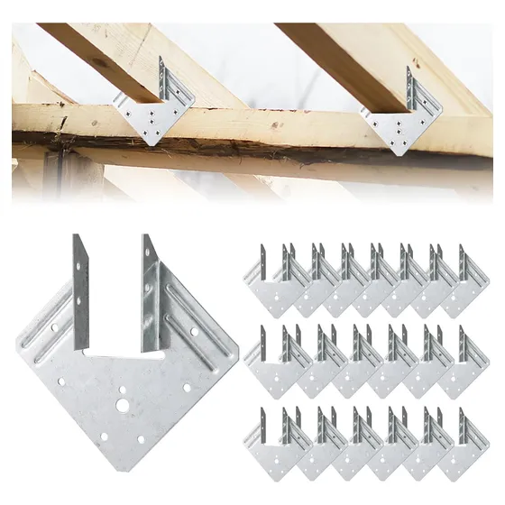 Paquete De 20 Conectores De Acero Galvanizado Para Techos