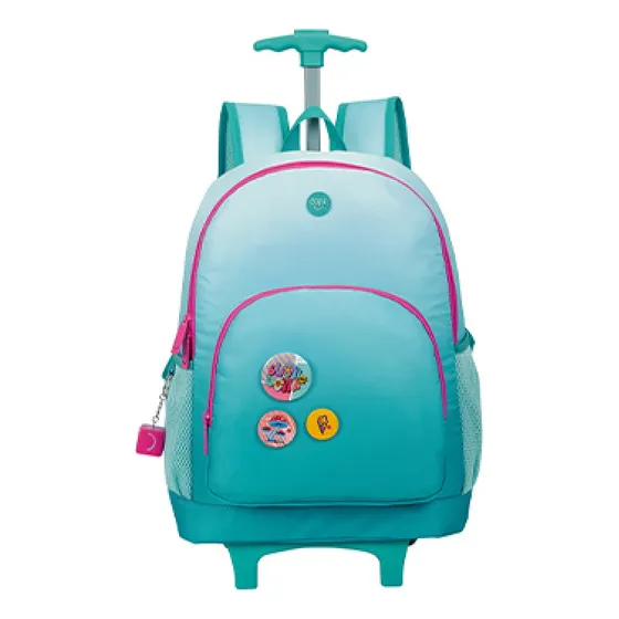 Morral Bolso Escolar Grande Con Ruedas Joy Gradiente Capi