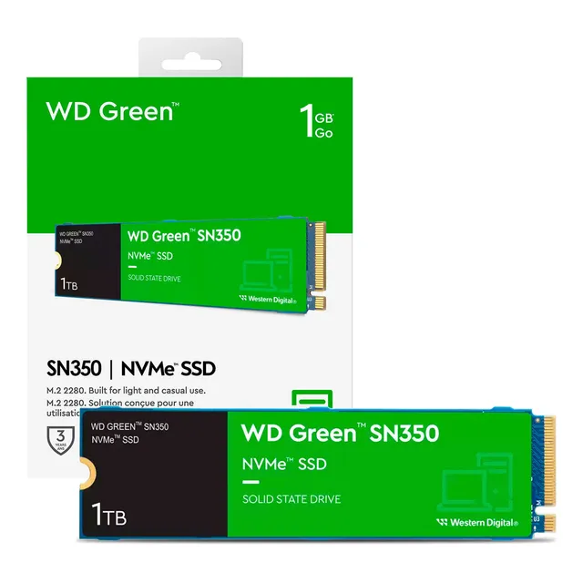 Ssd M.2 1tb Western Digital Pc Laptop Pcie Gen3 2400mb/s Color Verde