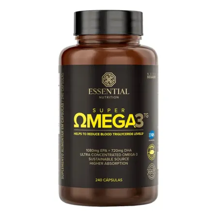 Super Omega 3 Tg Essential Nutrition 240 Cápsulas ESSENTIAL NUTRITION por Vita N