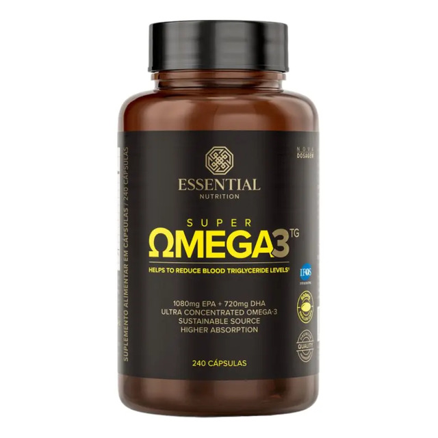 Super Omega 3 Tg Essential Nutrition 240 Cápsulas Super Omega 3 Tg Essential Nutrition 240 Cápsulas