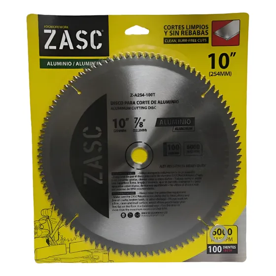 Disco P/ Sierra Circular 10-7/8 Pulgadas De 100 Dientes Zasc