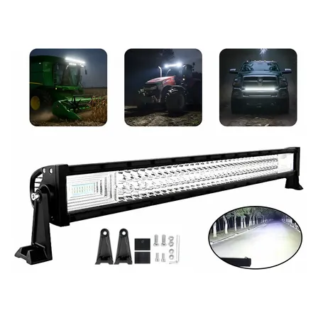 Farol Barra De Led 4x4 Colheitadeira Muito + Forte 405w 80cm