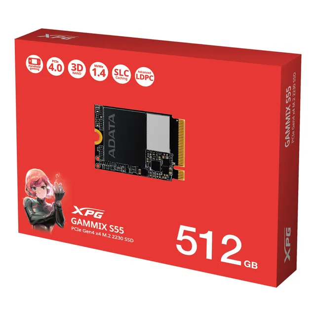 Unidad Ssd M.2 Xpg Gammix S55 2230 Pcie 512gb Sgammixs55-512