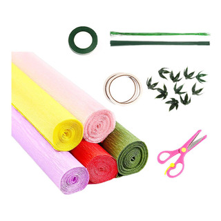 Kits De Bricolaje De Flores De Papel Crepé, Rollos Estilo A Kits De Bricolaje De Flores De Papel Crepé, Rollos Estilo A