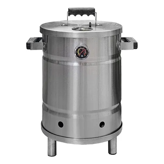 Barril Ahumador - Asador Mini De Acero Inoxidable 