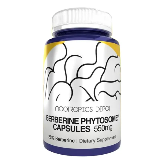 Suplemento Nootropics Berberina 550mg 180 Capsulas Sabor Sin Sabor