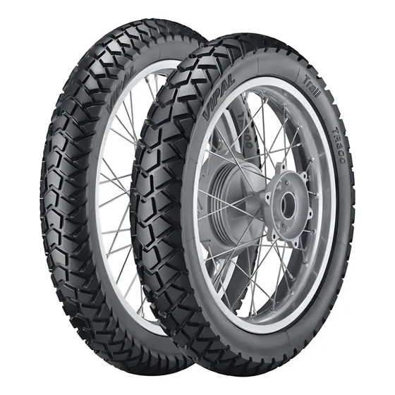 Pneu Bros 150 Xre 190 120/90-17 + 90/90-19 Tr300 Vipal