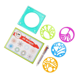 Regla Geométrica Niños Plantilla Plástica Dibujo Espiral Regla Geométrica Niños Plantilla Plástica Dibujo Espiral