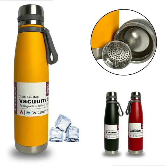Garrafa Térmica Inox 850ml Agua Conserva Bebida Quente Fria